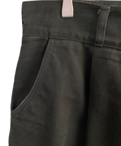 COMME des GARCONS HOMME（コムデギャルソン オム）COMME des GARCONS HOMME (コムデギャルソン オム) コットンタックワイドパンツ ブラック サイズ:Ｍの古着・服飾アイテム