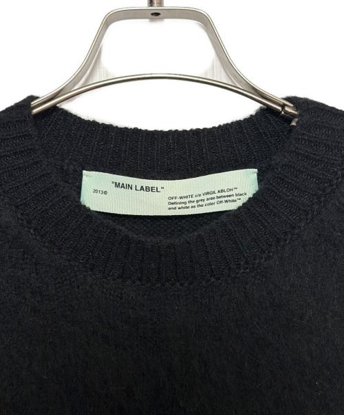 OFFWHITE（オフホワイト）OFFWHITE (オフホワイト) Shaggy Knit Sweater ブラック サイズ:40の古着・服飾アイテム