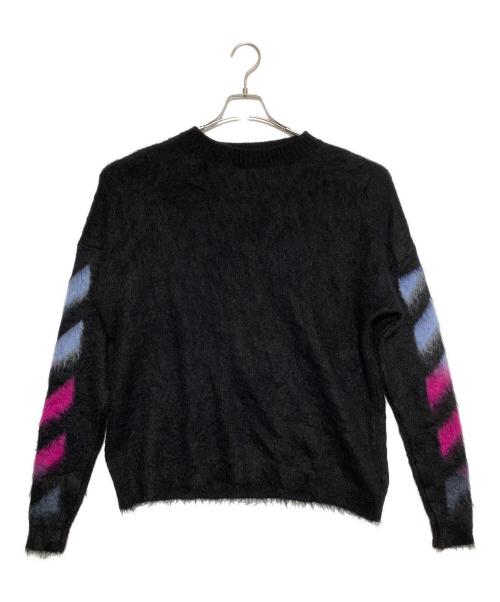 OFFWHITE（オフホワイト）OFFWHITE (オフホワイト) Brushed Mohair Knit ブラック サイズ:XSの古着・服飾アイテム