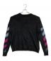 OFFWHITE（オフホワイト）の古着「Brushed Mohair Knit」｜ブラック