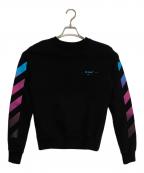 OFFWHITEオフホワイト）の古着「DIAG GRADIENT CREWNECK」｜ブラック