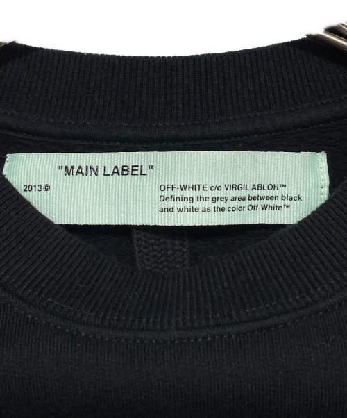 OFFWHITE（オフホワイト）OFFWHITE (オフホワイト) DIAG GRADIENT CREWNECK ブラック サイズ:XSの古着・服飾アイテム