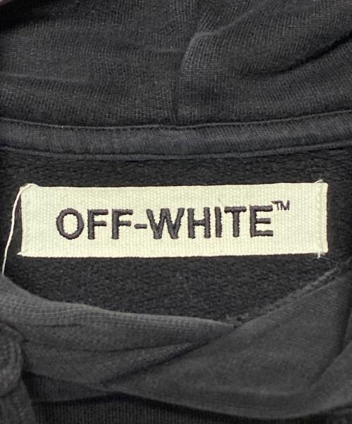 OFFWHITE（オフホワイト）OFFWHITE (オフホワイト) バイアスロゴパーカー ブラック サイズ:XSの古着・服飾アイテム