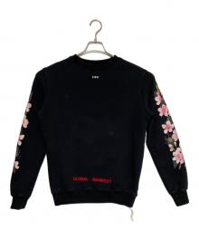 OFFWHITE（オフホワイト）の古着「サクラアローロゴスウェット」｜ブラック