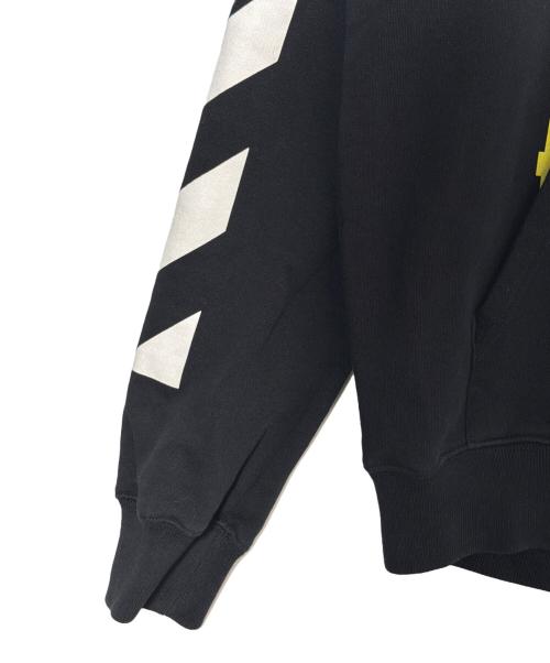 OFFWHITE（オフホワイト）OFFWHITE (オフホワイト) DIAG CARAVAGGIO HOODIE ブラック サイズ:XSの古着・服飾アイテム