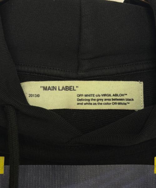 OFFWHITE（オフホワイト）OFFWHITE (オフホワイト) DIAG CARAVAGGIO HOODIE ブラック サイズ:XSの古着・服飾アイテム