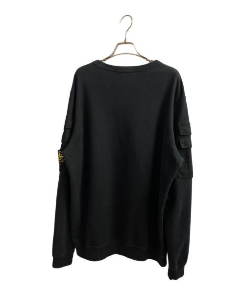 STONE ISLAND（ストーンアイランド）STONE ISLAND (ストーンアイランド) カーゴポケットスウェット ブラック サイズ:XLの古着・服飾アイテム
