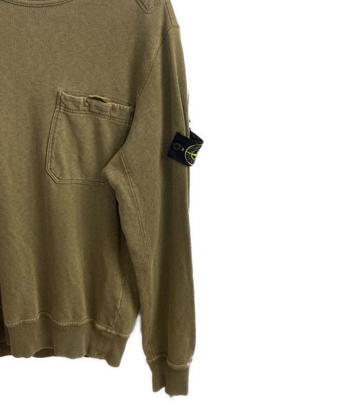 STONE ISLAND（ストーンアイランド）STONE ISLAND (ストーンアイランド) コンパスパッチスウェット カーキ サイズ:Sの古着・服飾アイテム