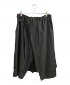 GROUND Yグラウンドワイ）の古着「ラップパンツ」｜ブラック