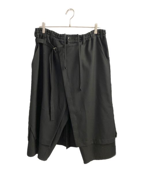 GROUND Y（グラウンドワイ）GROUND Y (グラウンドワイ) ラップパンツ ブラック サイズ:3の古着・服飾アイテム