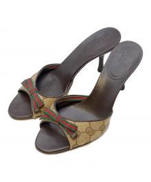 GUCCI（グッチ）の古着「ミュールサンダル」｜ブラウン