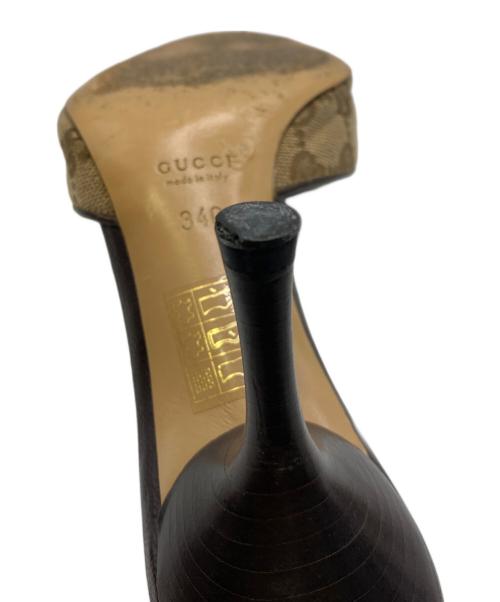 GUCCI（グッチ）GUCCI (グッチ) ミュールサンダル ブラウン サイズ:34cの古着・服飾アイテム