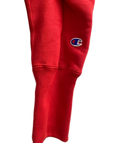 Champion（チャンピオン）Champion (チャンピオン) UNDERCOVER (アンダーカバー) リバースウィーブジップフーデッドスウェットシャツ レッド サイズ:Sの古着・服飾アイテム
