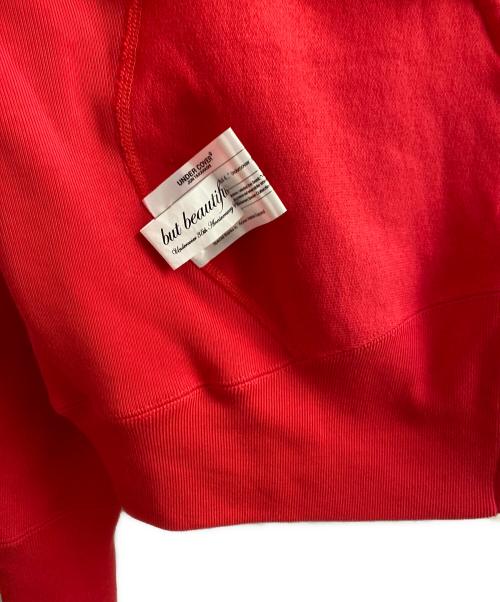Champion（チャンピオン）Champion (チャンピオン) UNDERCOVER (アンダーカバー) リバースウィーブジップフーデッドスウェットシャツ レッド サイズ:Sの古着・服飾アイテム
