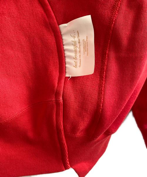 Champion（チャンピオン）Champion (チャンピオン) UNDERCOVER (アンダーカバー) リバースウィーブジップフーデッドスウェットシャツ レッド サイズ:Sの古着・服飾アイテム