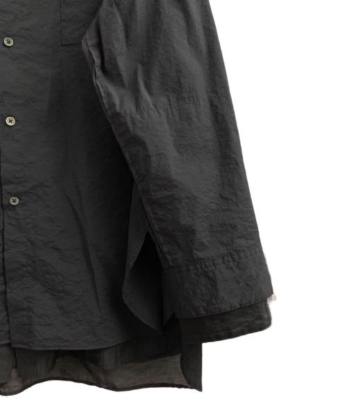 stein（シュタイン）stein (シュタイン) Oversized Layered Shirt ブラック サイズ:Sの古着・服飾アイテム