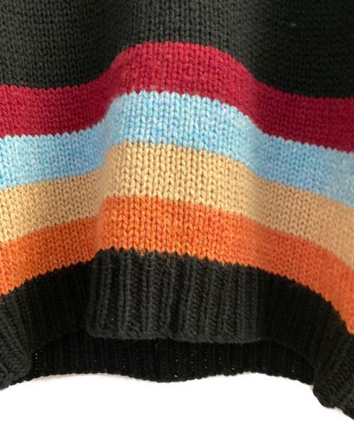 PRADA（プラダ）PRADA (プラダ) シェットランドウール クルーネックニット ブラック サイズ:50の古着・服飾アイテム