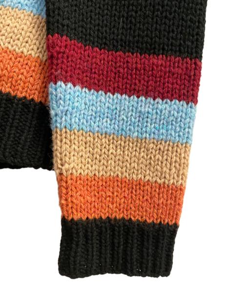 PRADA（プラダ）PRADA (プラダ) シェットランドウール クルーネックニット ブラック サイズ:50の古着・服飾アイテム