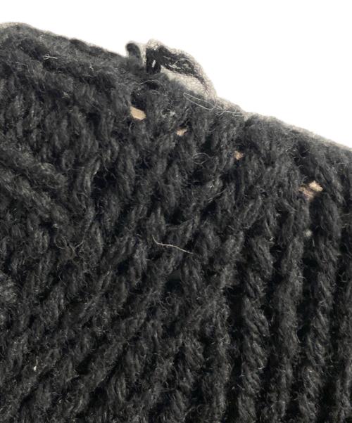 PRADA（プラダ）PRADA (プラダ) シェットランドウール クルーネックニット ブラック サイズ:50の古着・服飾アイテム