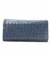 BOTTEGA VENETA（ボッテガベネタ）の古着「イントレチャート ロングウォレット」｜ネイビー