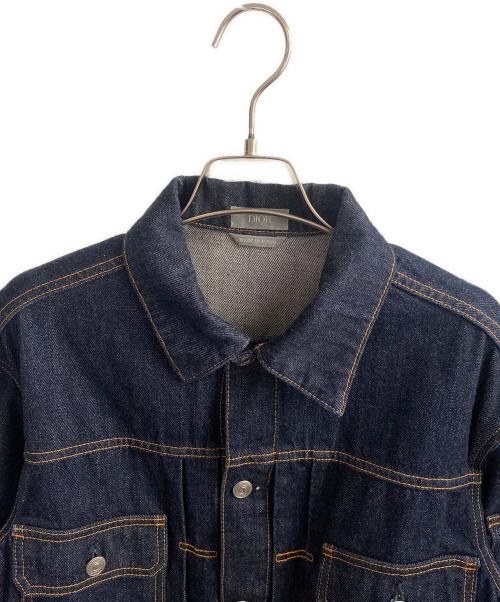 Christian Dior（クリスチャン ディオール）Christian Dior (クリスチャン ディオール) アームサドルポケットデニムジャケット インディゴ サイズ:44の古着・服飾アイテム