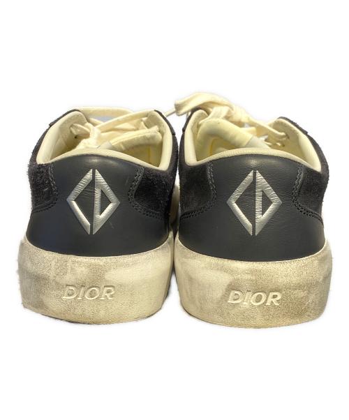 Christian Dior（クリスチャン ディオール）Christian Dior (クリスチャン ディオール) ロートップススニーカー ブラック×ホワイト サイズ:42の古着・服飾アイテム