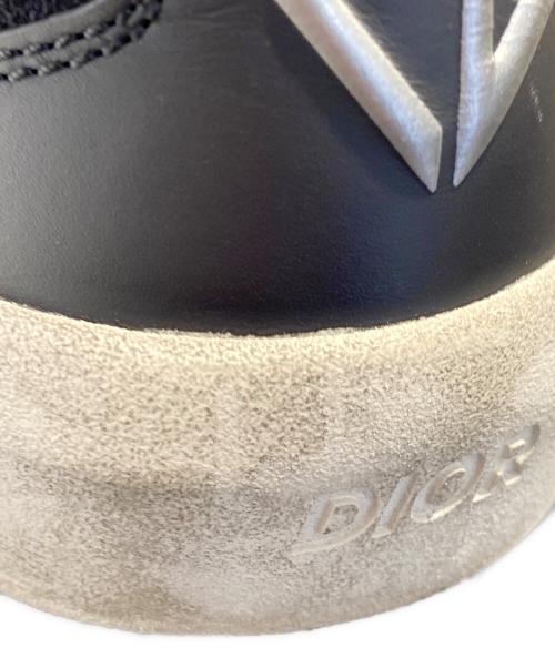 Christian Dior（クリスチャン ディオール）Christian Dior (クリスチャン ディオール) ロートップススニーカー ブラック×ホワイト サイズ:42の古着・服飾アイテム