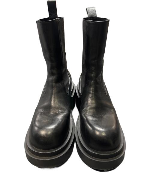 RICK OWENS（リックオウエンス）RICK OWENS (リックオウエンス) Beatle bougan boots ブラック サイズ:39の古着・服飾アイテム