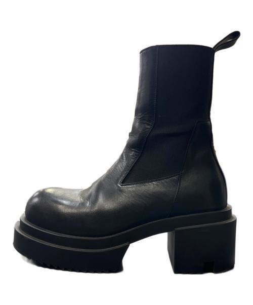 RICK OWENS（リックオウエンス）RICK OWENS (リックオウエンス) Beatle bougan boots ブラック サイズ:39の古着・服飾アイテム