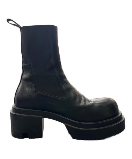 RICK OWENS（リックオウエンス）RICK OWENS (リックオウエンス) Beatle bougan boots ブラック サイズ:39の古着・服飾アイテム