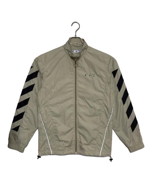 OFFWHITE（オフホワイト）OFFWHITE (オフホワイト) DIAGONAL TRACK Jacket ベージュ サイズ:Mの古着・服飾アイテム