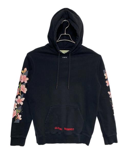 OFFWHITE（オフホワイト）OFFWHITE (オフホワイト) サクラアロープリントパーカー ブラック サイズ:XSの古着・服飾アイテム