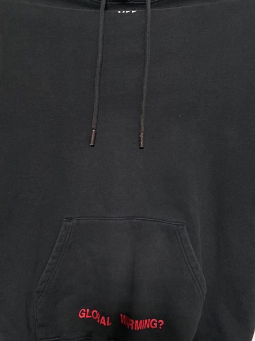 OFFWHITE（オフホワイト）OFFWHITE (オフホワイト) サクラアロープリントパーカー ブラック サイズ:XSの古着・服飾アイテム