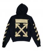 OFFWHITEオフホワイト）の古着「テープアローフーディー」｜ブラック