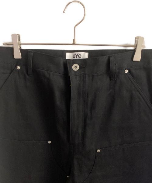 eYe JUNYA WATANABE MAN（アイ ジュンヤワタナベマン）eYe JUNYA WATANABE MAn (アイ ジュンヤワタナベマン) CarHartt (カーハート) ダブルニーデニムパンツ ブラック サイズ:XSの古着・服飾アイテム