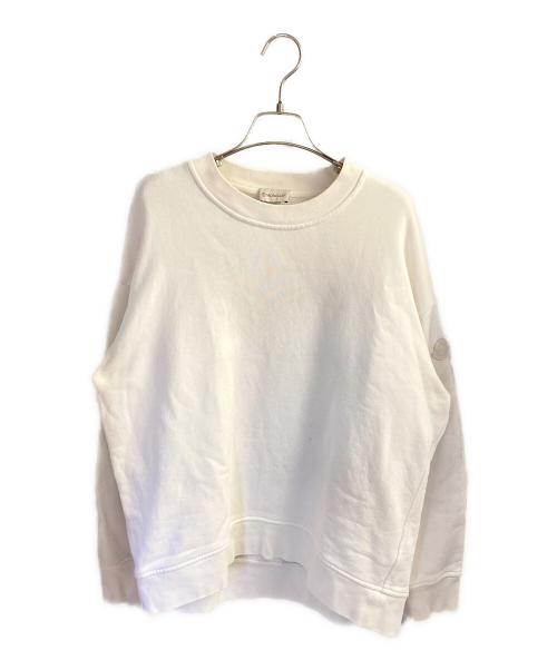 MONCLER（モンクレール）MONCLER (モンクレール) バックプリントスウェット ホワイト サイズ:Ｍの古着・服飾アイテム