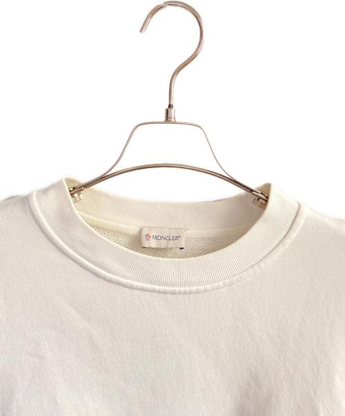 MONCLER（モンクレール）MONCLER (モンクレール) バックプリントスウェット ホワイト サイズ:Ｍの古着・服飾アイテム