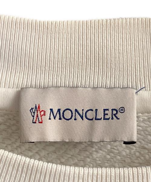 MONCLER（モンクレール）MONCLER (モンクレール) バックプリントスウェット ホワイト サイズ:Ｍの古着・服飾アイテム