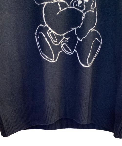 UNDERCOVER（アンダーカバー）UNDERCOVER (アンダーカバー) ウールニットプルオーバー  ネイビー サイズ:2の古着・服飾アイテム
