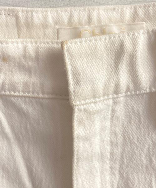 Chloe（クロエ）Chloe (クロエ) フリンジデニムパンツ ホワイト サイズ:36の古着・服飾アイテム