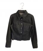 GUCCIグッチ）の古着「デニムジャケット」｜ブラック