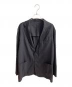 COMOLIコモリ）の古着「リネンウール 2Bジャケット」｜ネイビー