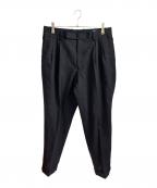 COMOLIコモリ）の古着「リネンウールスラックス」｜ネイビー