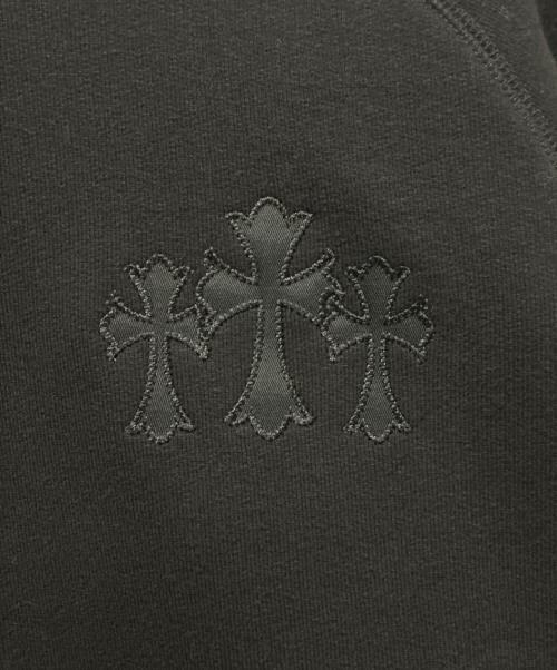 CHROME HEARTS（クロムハーツ）CHROME HEARTS (クロムハーツ) Y NOT トリプルクロスCHフーディ ブラック サイズ:XLの古着・服飾アイテム