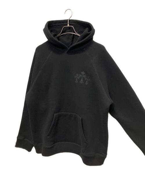 CHROME HEARTS（クロムハーツ）CHROME HEARTS (クロムハーツ) Y NOT トリプルクロスCHフーディ ブラック サイズ:XLの古着・服飾アイテム