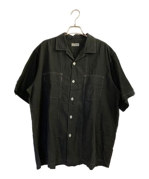 COMME des GARCONS HOMME（コムデギャルソン オム）COMME des GARCONS HOMME (コムデギャルソン オム) 半袖開襟シャツ ブラック サイズ:Fの古着・服飾アイテム