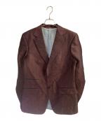 GUCCIグッチ）の古着「BEE刺繍テーラードジャケット」｜ワインレッド