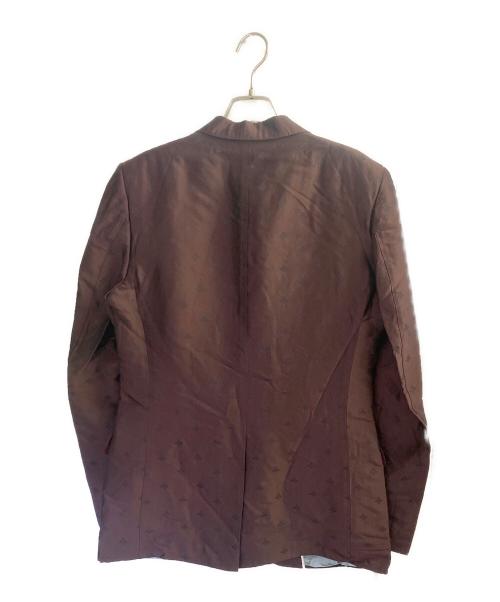 GUCCI（グッチ）GUCCI (グッチ) BEE刺繍テーラードジャケット ワインレッド サイズ:サイズ表記無しの古着・服飾アイテム
