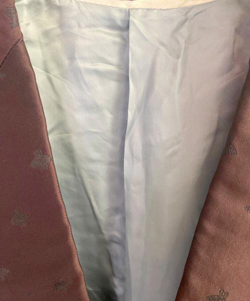 GUCCI（グッチ）GUCCI (グッチ) BEE刺繍テーラードジャケット ワインレッド サイズ:サイズ表記無しの古着・服飾アイテム