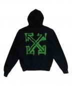 OFFWHITEオフホワイト）の古着「スプレーロゴパーカー」｜ブラック